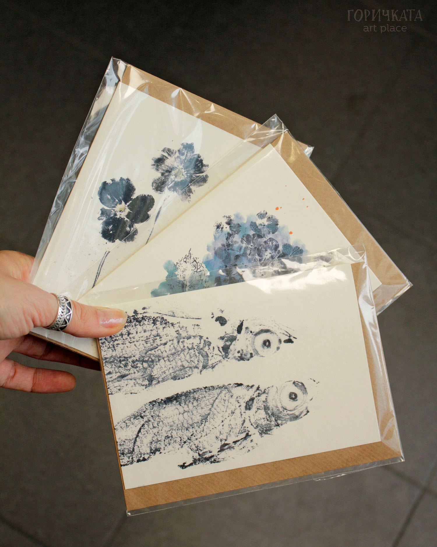 Картички Gyotaku