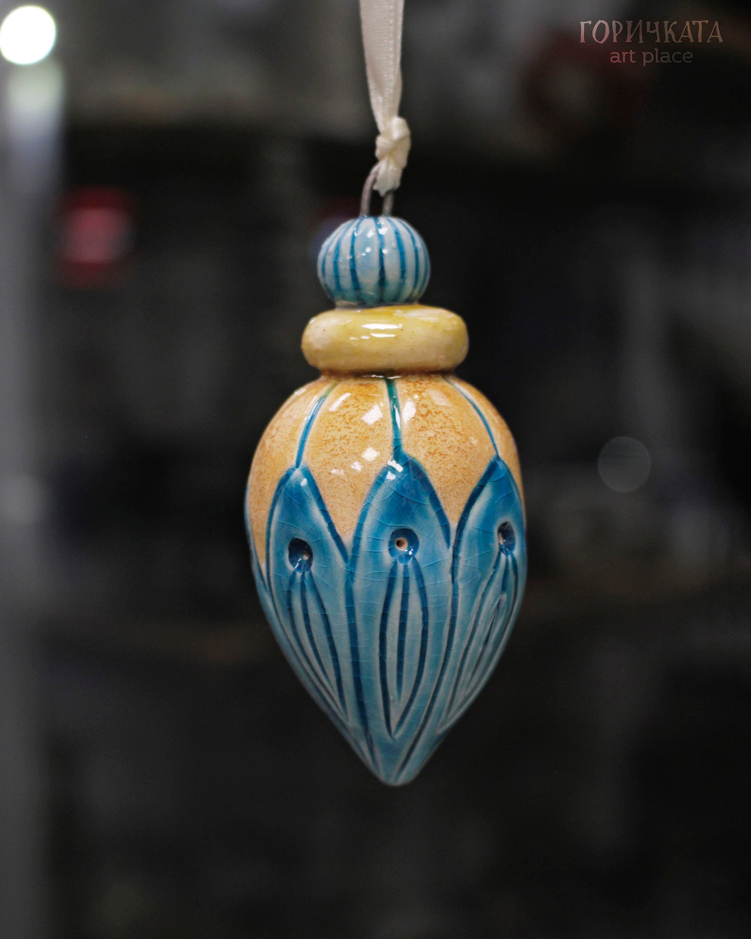 Коледни играчки от керамика